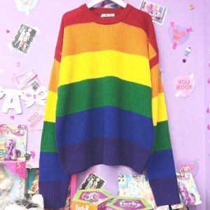 WC Harajuku Rainbow Knit Sweater